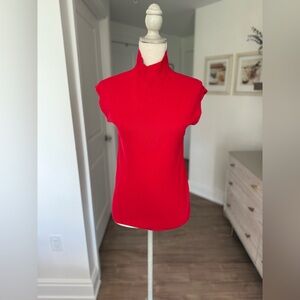 Ann Taylor Vibrant Red Turtleneck Sweater